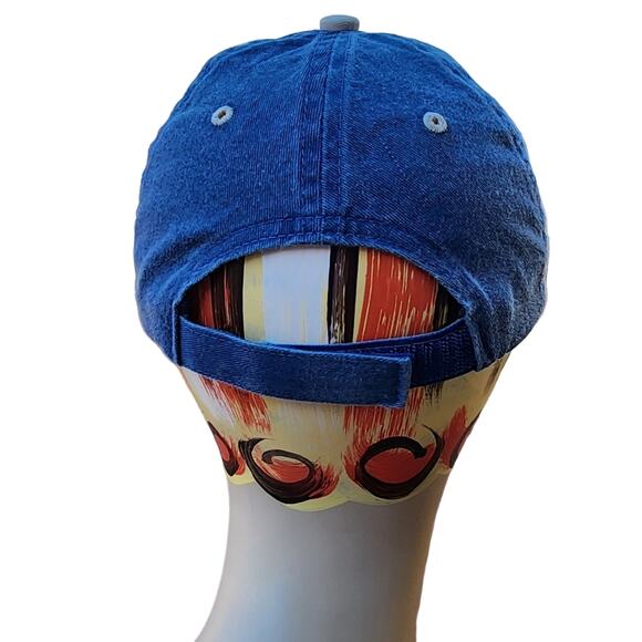 New Orleans Washed Denim Embroidered Adjustable Baseball Cap - Youth - Picture 5 of 6